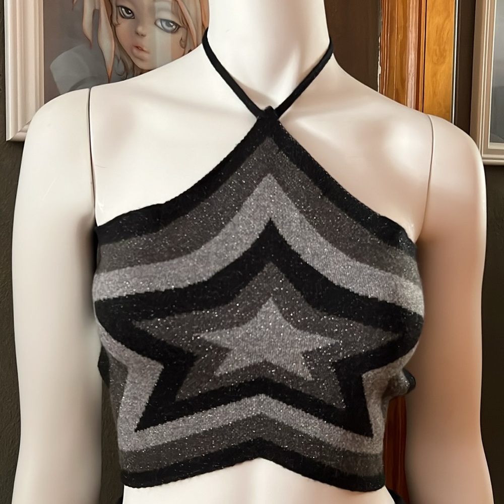 NWT Steve Madden Retro Star Knit Skirt & Halter Top Set Small - Picture 5 of 12